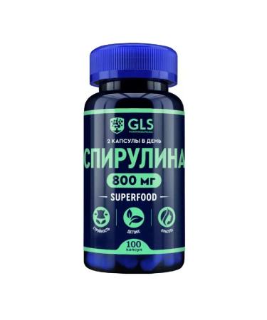 Good health GLS spirulina 100 pcs. Capsules weighing 400 mg-1pcs