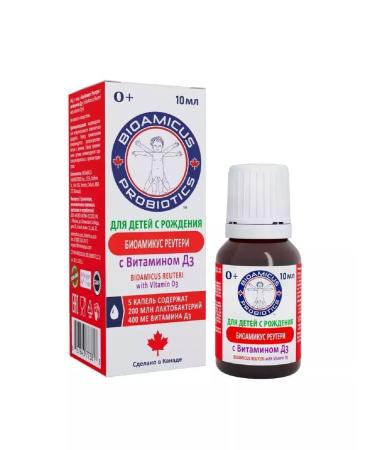 Good health Bioamicus Reuric with vitamin D 3 10 ml bottle-dositor-1pcs