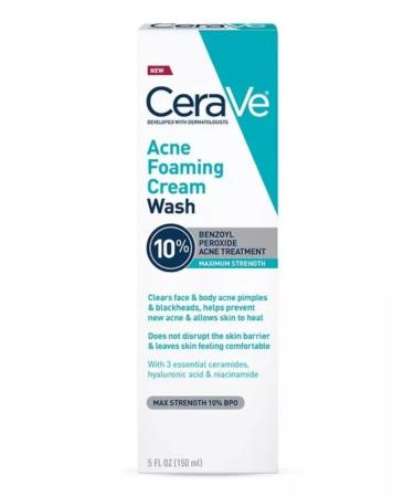 CeraVe Foaming cream for washing from acne on the face and body