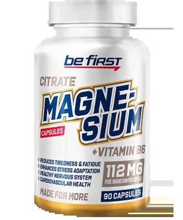 Be First Magnesium Citrate B6 Magnesium Citrate + B6 90 caps - Buy Online on GoSupps.com