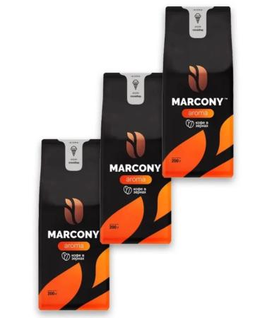 Marcony Coffee in gramin grains 3 pcs 200 g