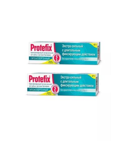 HEALTH Protefix fixing cream Extra -hood hypoal 47 g - 2 pcs