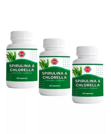 Dietary supplements Spirulina Chlorella 3 pcs