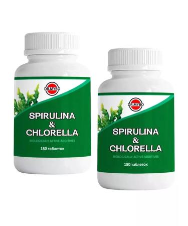 Dietary supplements Spirulina Chlorella 2 pcs