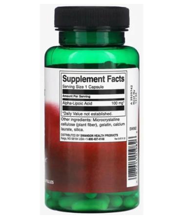 Swanson Alpha Lipoic Acid 100 Mg 120 Caps - Buy Online on GoSupps.com