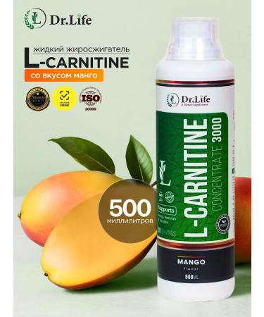 DrLife L carnitine liquid fat burner for weight loss 500 ml