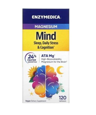 enzymedica Magnesium Mind Magnesium for sleep against stress 120 cap - Buy Online on GoSupps.com