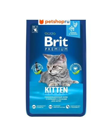 Brit Feed with chicken and salmon for kittens 8 kg