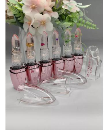 BEAUTY Lipstick with a flower in a set 6 pcs - Buy Online on GoSupps.com