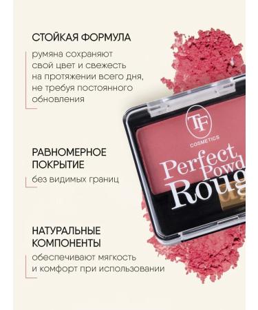 TF Cosmetics Dry blush Perfect Powder Rouge tone 02 Rosalia - Buy Online on GoSupps.com