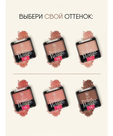 TF Cosmetics Dry blush Perfect Powder Rouge tone 14 cinnamon - Buy Online on GoSupps.com