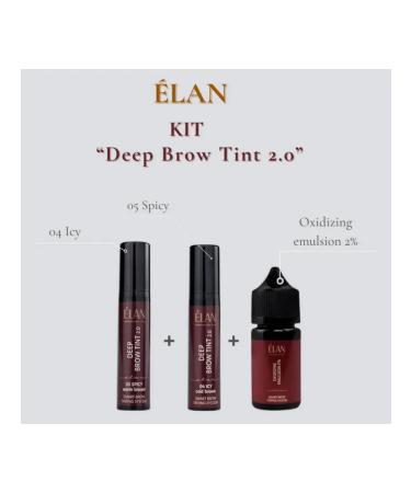 Elan Eyebra paint set Deep Tint - ICY + Spycy + Oxide - Buy Online on GoSupps.com