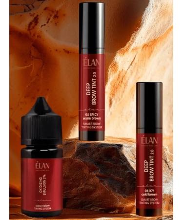 Elan Eyebra paint set Deep Tint - ICY + Spycy + Oxide - Buy Online on GoSupps.com