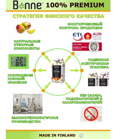 Bonne Fruit puree mango natural without sugar 530 g - Buy Online on GoSupps.com