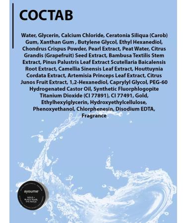 ayoume Patches for the eyes with pearls Gold Black Pearl Eye Patch 60 - Buy Online on GoSupps.com