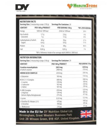 Dorian Yates Nutrition Game Changer 3kg Vanil Gainer for a mass of mass - Buy Online on GoSupps.com