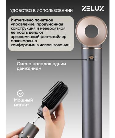 ZeLux Feng Stayler for Hair with Ionization - Buy Online on GoSupps.com