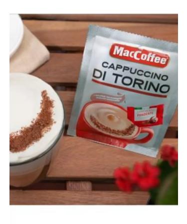 MacCoffee CAPPUCCINO DI Torino with T. Shocolate 25.5g x 20 pak - Buy Online on GoSupps.com