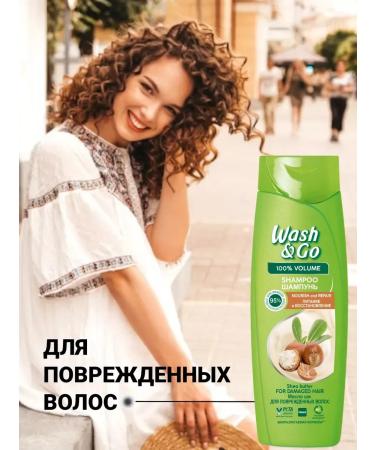 Wash&GO Wash GO hair shampoo with shi oil 2pcs - Buy Online on GoSupps.com