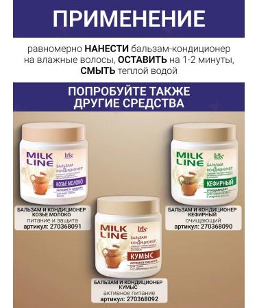Iris Cosmetic Balm air conditioner Moilazhnya Milk Line - Buy Online on GoSupps.com
