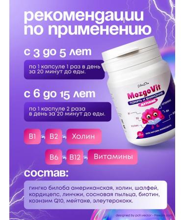 VitaDin Vitamins for children's memory (ginkgo biloba) - Buy Online on GoSupps.com