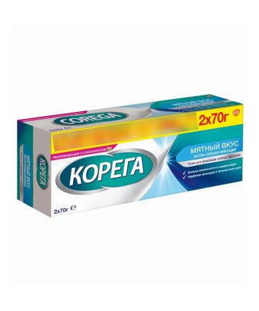 Korega Cream for fixing dentures mint taste 140g