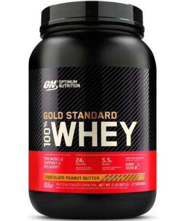 Optimum Nutrition Protein 100% Whey 907 gr chocolate peanut oil