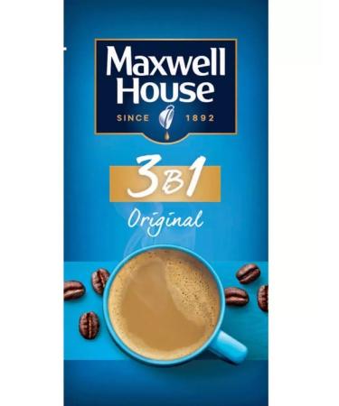 Soluble coffee 3v1 Maxwell House Original 144 bags - Buy Online on GoSupps.com