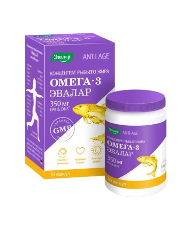 Evalar Fish oil concentrate omega 3 30 pcs