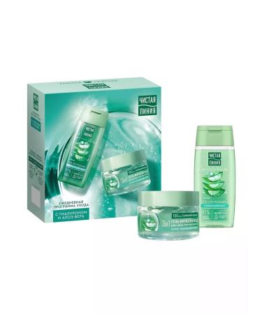 Clean line Set gel for washing and for face (100+100ml) - Buy Online on GoSupps.com