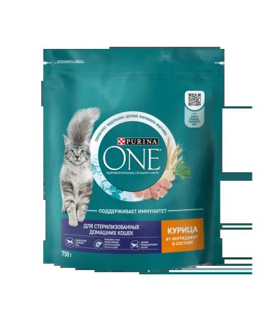 PURINA ONE Dry food for sterilized cats with chicken 750g