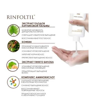 rinfoltil Espresso shampoo caffeine Activation 200 ml -1 pcs - Buy Online on GoSupps.com