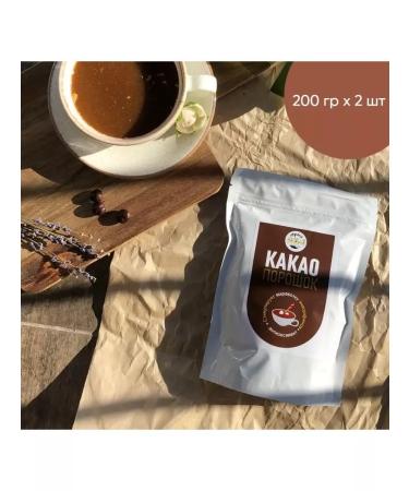 Country of Healthy Lifestyle Cocoa powder fat -free natural 200 g 2 pcs