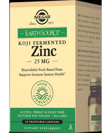 Solgar zinc Fermented 25 mg 30 pcs. 808 mg -1 units - Buy Online on GoSupps.com