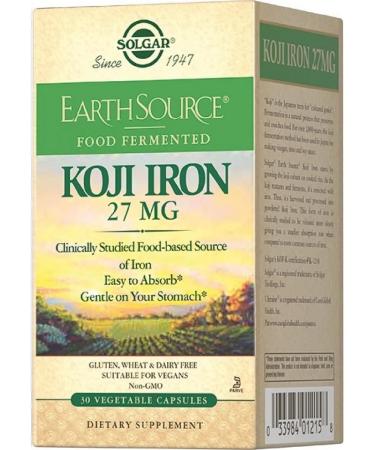 Solgar of iron fermented 27 mg 30 pcs. 585 mg -1 units - Buy Online on GoSupps.com