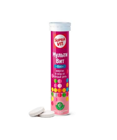 Supravit Multi vit sparkling tablets weighing P 20 pcs. 4 g -2 UP - Buy Online on GoSupps.com