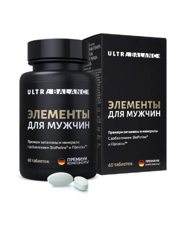 UltraBalance Elements of men premium vitamins 60 pcs. 950 mg -1 units - Buy Online on GoSupps.com