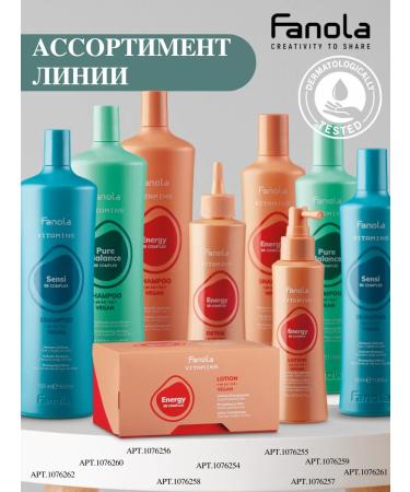 Fanola Strengthening vitamin shampoo from hair loss 350 ml - Buy Online on GoSupps.com