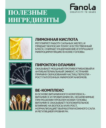 Fanola Professional shampoo against dandruff and oily scalp - Buy Online on GoSupps.com