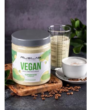 Ruslabnutrition Multi Vegan Protein Shake (700 gr) coffee cabbage - Buy Online on GoSupps.com
