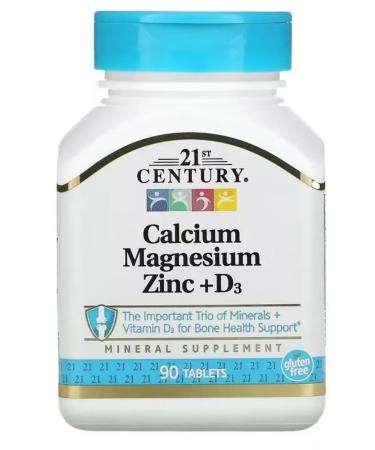 21st Century Calcium magnesium zinc - Buy Online on GoSupps.com
