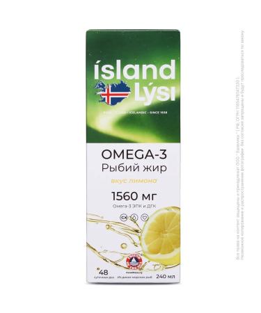 Fox Omega 3 Lysi Fish Liquid 240 ml - Buy Online on GoSupps.com