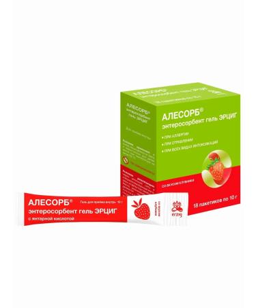 Erzig Alesorb Enterosorbent Gel D of Admission (Strawberry) Pakt