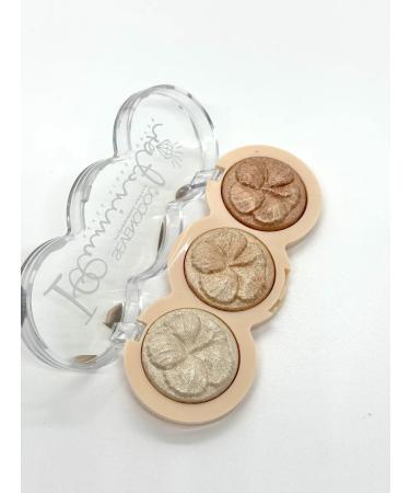 KS-shop cosmetics Highlighter dry for the face and body 3 shade - Buy Online on GoSupps.com