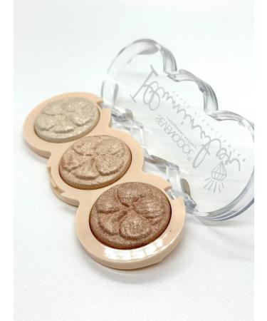 KS-shop cosmetics Highlighter dry for the face and body 3 shade - Buy Online on GoSupps.com