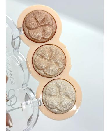 KS-shop cosmetics Highlighter dry for the face and body 3 shade - Buy Online on GoSupps.com