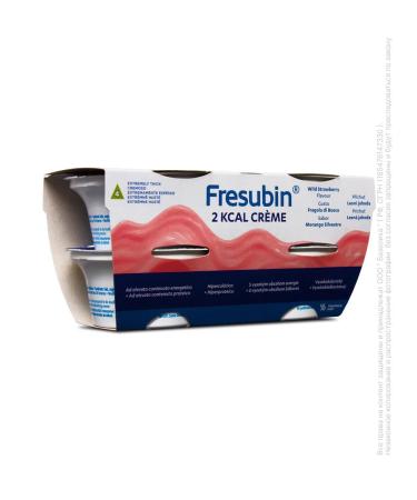 Fresubin Milling cutter 2 kcal mixture with a taste of strawberries 4 pcs x 125 g - Buy Online on GoSupps.com