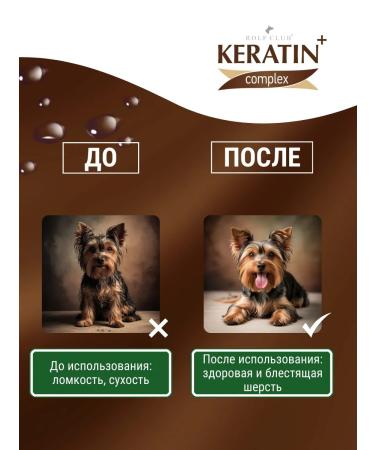 RolfClub Keratin Cat shampoo for all types of wool Keratin+ 400ml - Buy Online on GoSupps.com