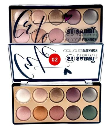 Golden Apple Palette of shadows for eyelids 10 colors