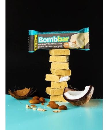BombBar Protein bars in chocolate without sugar almonds 12pcs - Buy Online on GoSupps.com